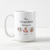 Drei Enkelkinder Personalisiert Kaffeetasse (Links)