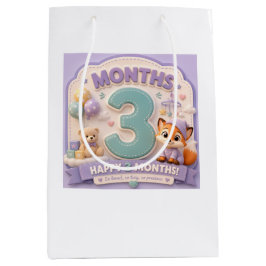 Drei Entdeckungsmonate – Kleiner Babymilestone Mittlere Geschenktüte