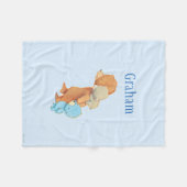 Drei entzückende Bärn-Freunde Fleecedecke (Vorderseite (Horizontal))