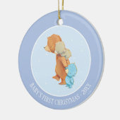 Drei entzückende Bärn-Freunde Keramikornament (Links)