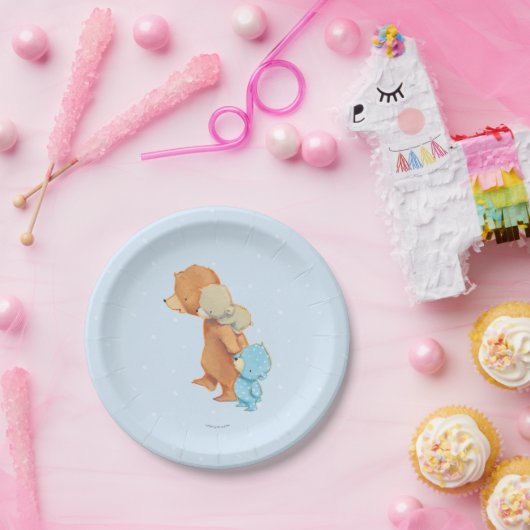 Drei entzückende Bärn-Freunde Pappteller (Party)