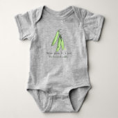 Drei Erbsen in einem Pod Baby Bodysuit Baby Strampler (Vorderseite)