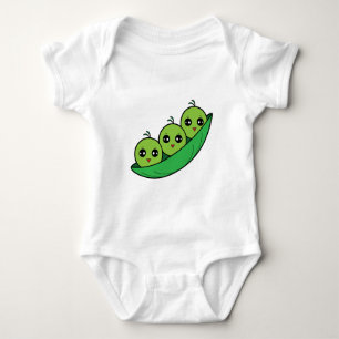 Drei Erbsen in einem Pod Baby Strampler