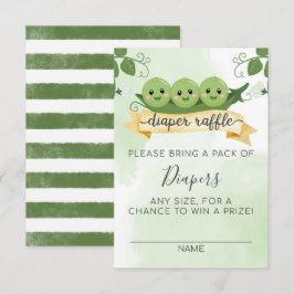 Drei Erbsen in einem Pod-Papierkorb-Kartentelefon Einladung