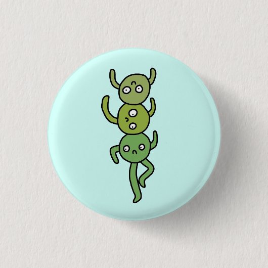 Drei Erbsen in einem Topf Button (Vorderseite)