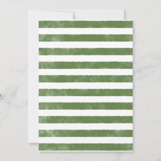 Drei Erbsen in einer Pod Baby Dusche Einladung Tri (Rückseite)