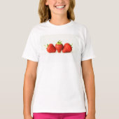 Drei Erdbeeren auf weißer Gccna T-Shirt (Vorderseite)