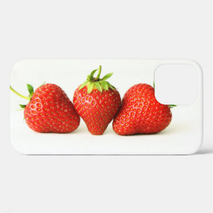 Drei Erdbeeren auf weißer Wippe Case-Mate iPhone Hülle