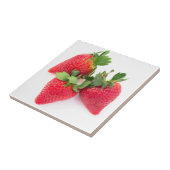 Drei Erdbeeren Fliese (Seite)