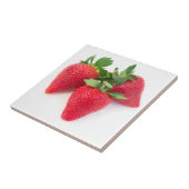 Drei Erdbeeren Fliese (Seite)