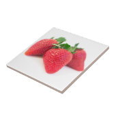 Drei Erdbeeren Fliese (Seite)