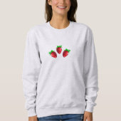Drei Erdbeeren Sweatshirt (Vorderseite)