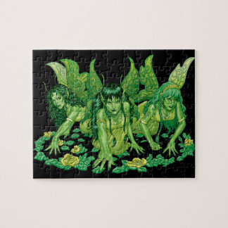 Drei Erdfee-Fantasie-Kunst durch Al Rio Puzzle