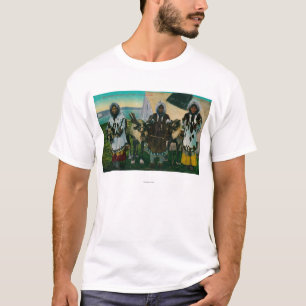 Drei Eskimoschönheiten und Schlitten ReindeerState T-Shirt