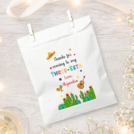 Drei Esta Fiesta 3. Geburtstagsfeier Party Geschenktütchen
