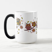 Drei Eule auf Zweig Verwandlungstasse (Links)