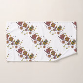 Drei Eulen auf Niederlassung Badhandtuch Set (Handtuch)