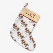 Drei Eulen auf Niederlassung Kleiner Weihnachtsstrumpf (Vorderansicht (hängend))