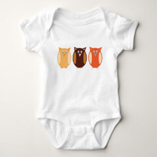Drei Eulen Baby Strampler
