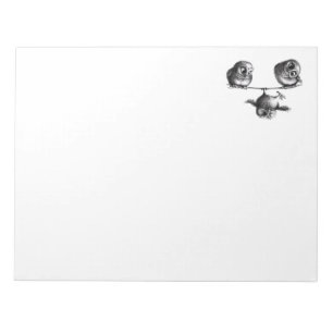 Drei Eulen - Freiheit und Spaß Notizblock