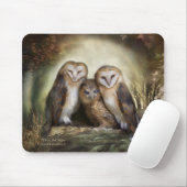Drei Eulen-Mond Mousepad (Mit Mouse)