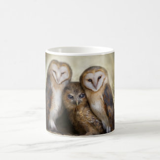 Drei Eulen-Mond-Tasse Kaffeetasse