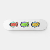 Drei Eulen Skateboard (Horizontal)