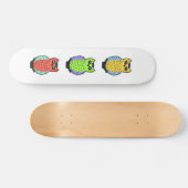 Drei Eulen Skateboard (Horizontal)
