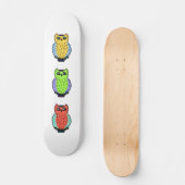 Drei Eulen Skateboard (Vorderseite)