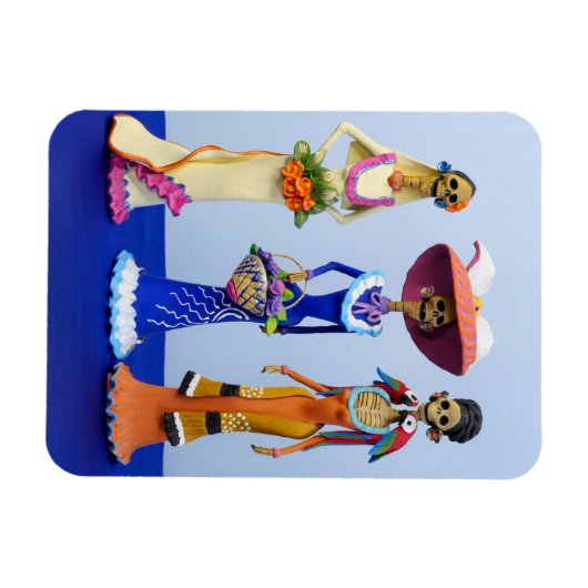 Drei Extravagante Catrinas Magnet (Horizontal)