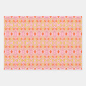 Drei Extravagante Gemusterte Papierblätter Geschenkpapier Set (Vorderseite 3)