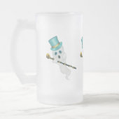 Drei Extravagante Ghosts Top Hats mit Schädelkanen Mattglas Bierglas (Links)