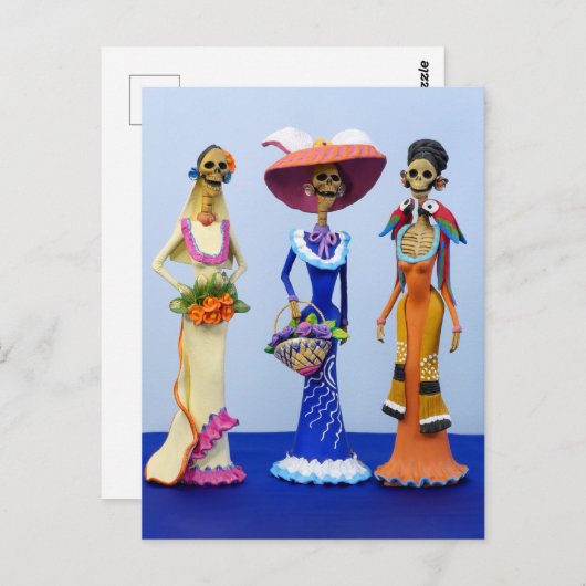 Drei Extravagante Postkarten (Vorne/Hinten)