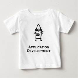Drei Eye-Bot-Anwendungsentwicklung Baby T-shirt