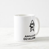 Drei Eye-Bot-Anwendungsentwicklung Kaffeetasse (VorderseiteRechts)