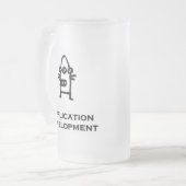 Drei Eye-Bot-Anwendungsentwicklung Mattglas Bierglas (Vorderseite Links)