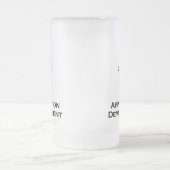 Drei Eye-Bot-Anwendungsentwicklung Mattglas Bierglas (Mittel)