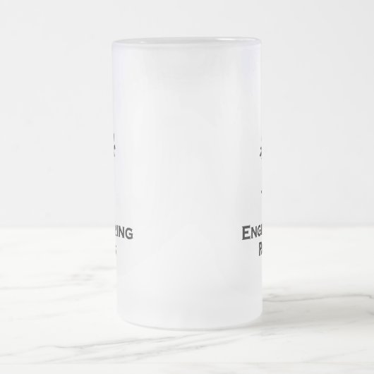 Drei Eye Bot Engineering Rocks Mattglas Bierglas (Mittel)