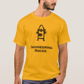 Drei Eye Bot Engineering Rocks T-Shirt (Vorderseite)