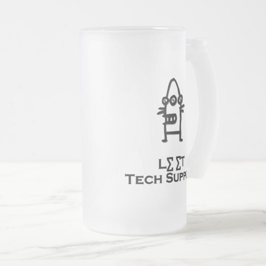 Drei Eye-Bot-Lease-Technik-Support Mattglas Bierglas (VorderseiteRechts)