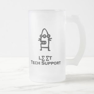 Drei Eye-Bot-Lease-Technik-Support Mattglas Bierglas