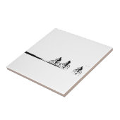 Drei Fahrradfahrer Skizze zum Nachdenken des Stran Fliese (Seite)