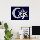 Drei Faiths Print Poster (Heimbüro)