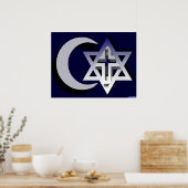 Drei Faiths Print Poster (Küche)