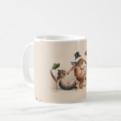 Drei fallende Katzen durch Louis Wain; Lustige Kaffeetasse (Vorderseite Links)
