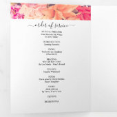 Drei-Falten-Programm zur Gedenkfeier mit mehreren  Dreifach-gefaltete Programmkarte (Innen Erste Seite)