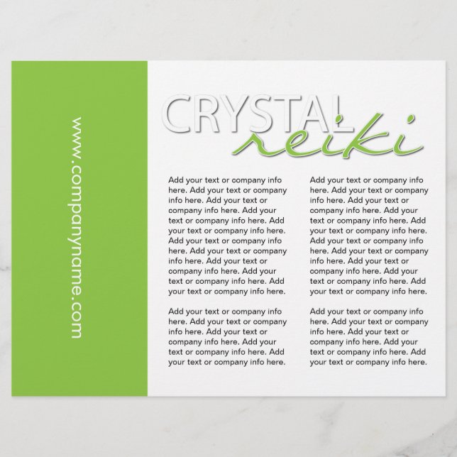 Drei-Falten Reiki-Flyer (Vorderseite)