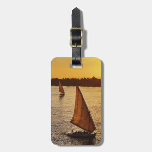 Drei Falukas mit Sehern am Nil River Gepäckanhänger