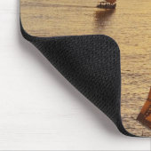 Drei Falukas mit Sehern am Nil River Mousepad (Ecke)