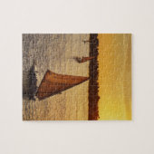 Drei Falukas mit Sehern am Nil River Puzzle (Horizontal)